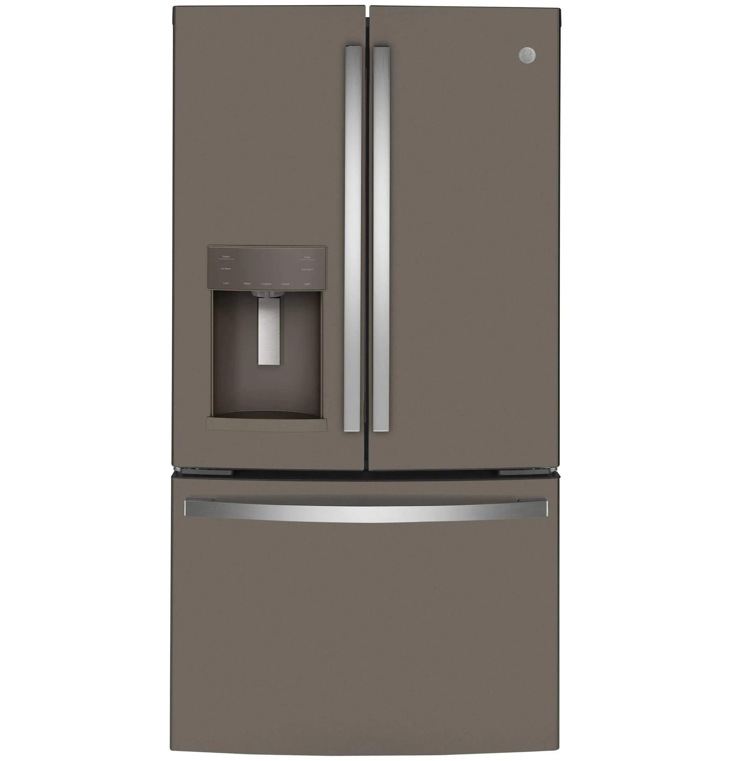 GE - 22.1 Cu. ft. French Door Counter-Depth Refrigerator - Slate