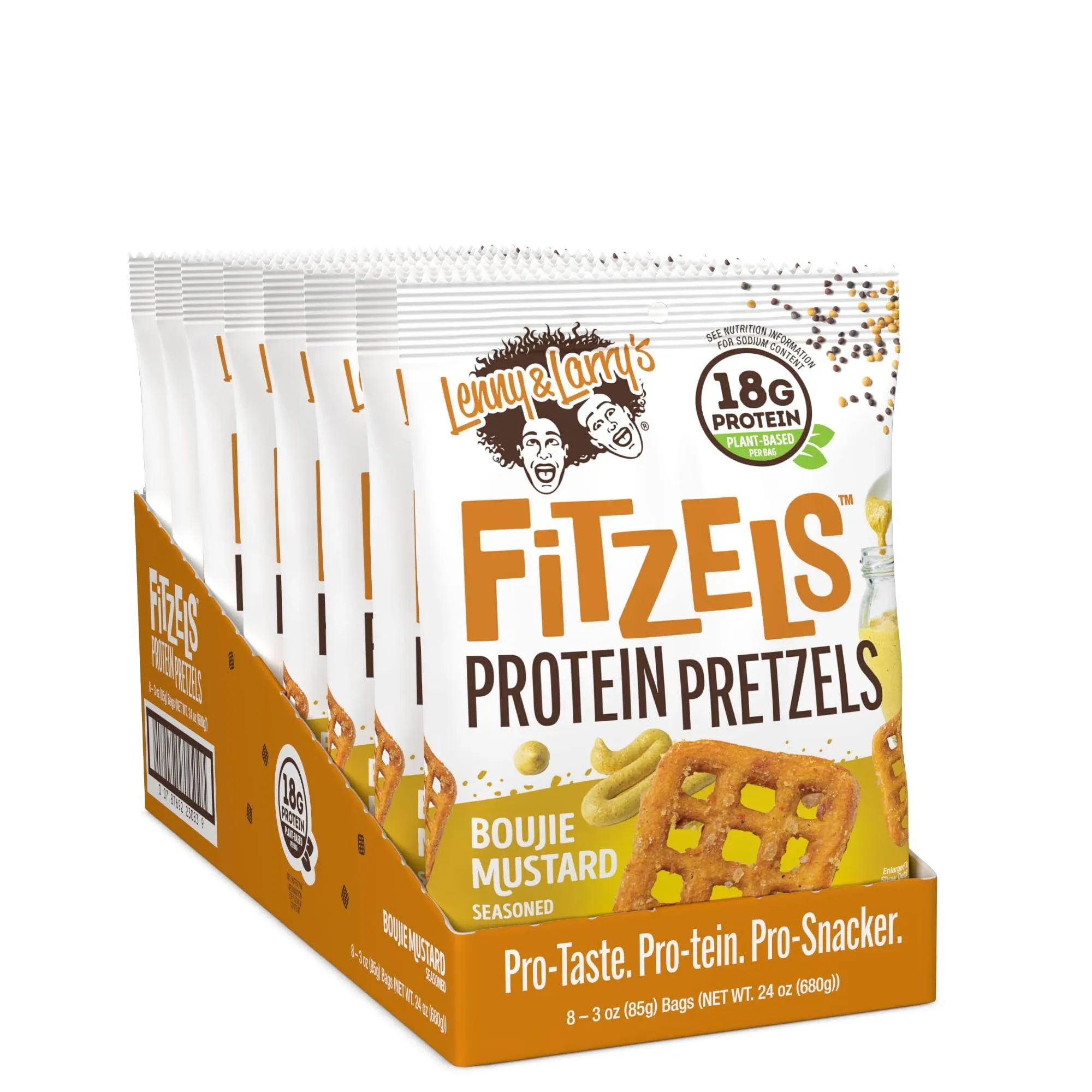 Lenny & Larrys Boujie Mustard FITZELS- Savory Pretzel Snacks Incredibly Tasty ...