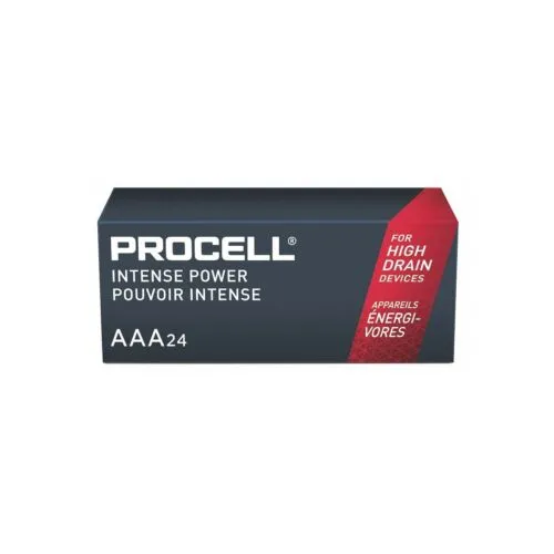 24 AAA Duracell Procell Intense Alkaline Batteries 1.5V (triple-A batteries)