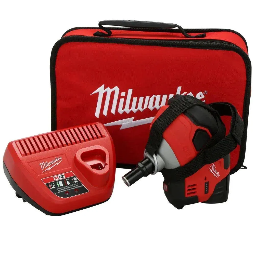 Milwaukee 2458-21 M12 Cordless Palm Nailer Kit