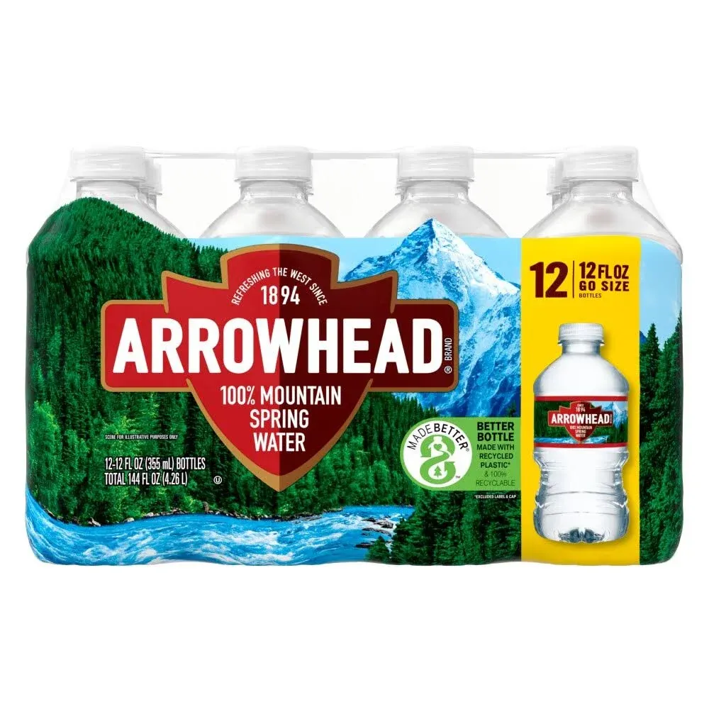 Arrowhead 100% Mountain Spring Water Bottle 12 fl. oz.