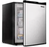 EUHOMY Upright Freezer, 3.0 Cubic Feet, Single Door Compact Mini Freezer with Re