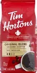 Tim Hortons 100% Arabica Original Blend Medium Roast Ground Coffee, 24 Oz, Bag