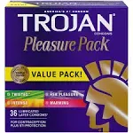 Trojan Condoms, Pleasure Pack, Value Pack - 36 condoms