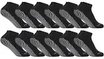 Yacht &amp; Smith 12 Pack Non Slip No-Skid, Rubber Grip Bottom Yoga Sock, Size 9-11