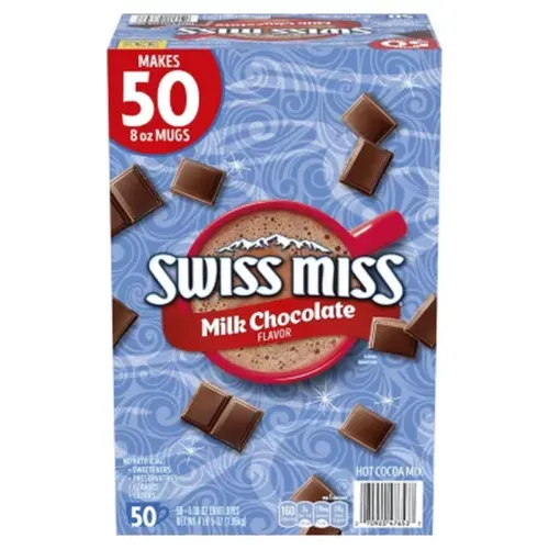 Swiss Miss Milk Chocolate Hot Cocoa Mix Packets 50 Ct - FREE SHIPPING