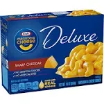 Kraft Deluxe Macaroni & Cheese Dinner, Original Cheddar - 14 oz