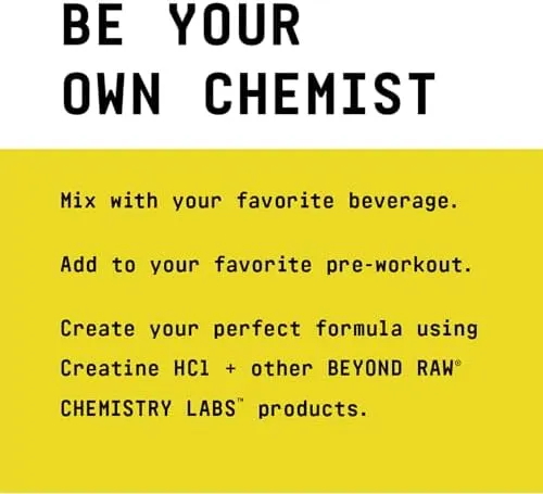 Beyond Raw Chemistry Labs Creatine HCL