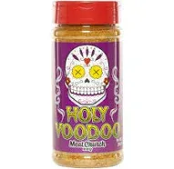 BBQ Rub Combo: Two Bottles of Voodoo (14 Oz) BBQ Rub and Seasoning for Meat and 