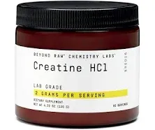 BEYOND RAW Chemistry Labs Creatine Hcl Powder | Improves Muscle Performance | 60