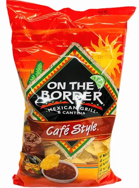 On The Border Tortilla Chips, Cafe Style - 11 oz