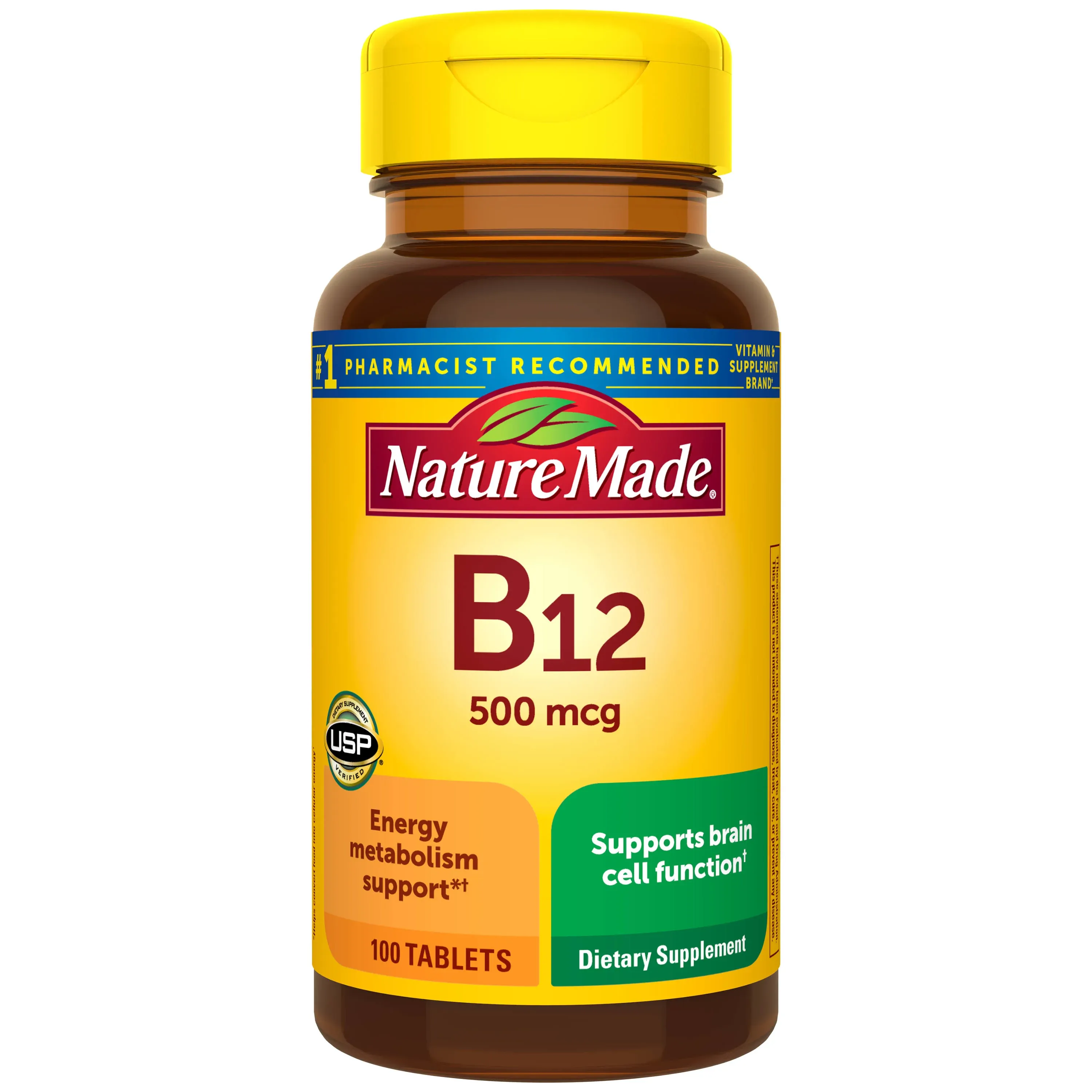 Nature Made Vitamin B12 500 mcg. 100 Tablets