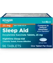 Amazon Basic Care Sleep Aid Tablets