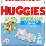 Huggies Natural Care Refreshing Baby Wipes, Scented - 64 ct