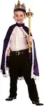 Dress Up America King Crown and Robe - King Costume for Kids - One Size Fits Most