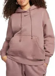 Nike Sportswear Phoenix Fleece Women's Oversized Pullover Hoodie (DQ5860-237, Baroque Brown/Sail)