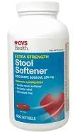 CVS Health Extra Strength Stool Softener Softgels, 250 CT