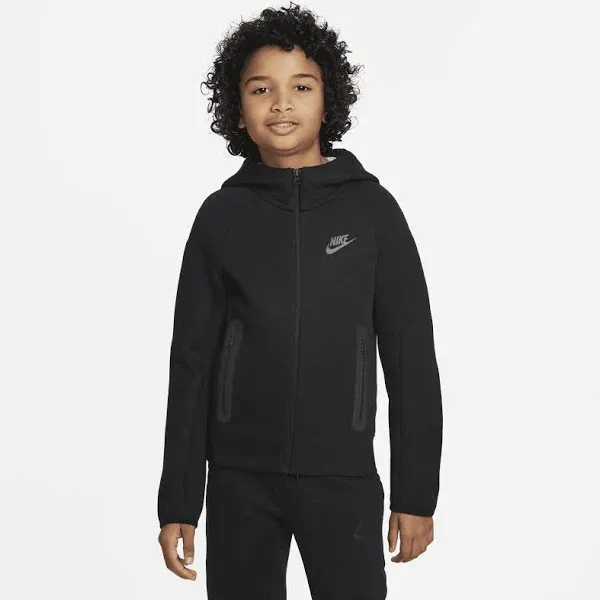 Nike Sportswear Tech Fleece
Big Kids&#x27; (Boys&#x27;) Full-Zip Hoodie- Large - Black