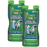 Green Gobbler Liquid | Hair & Grease | Drain Clog Remover - 2 Pack