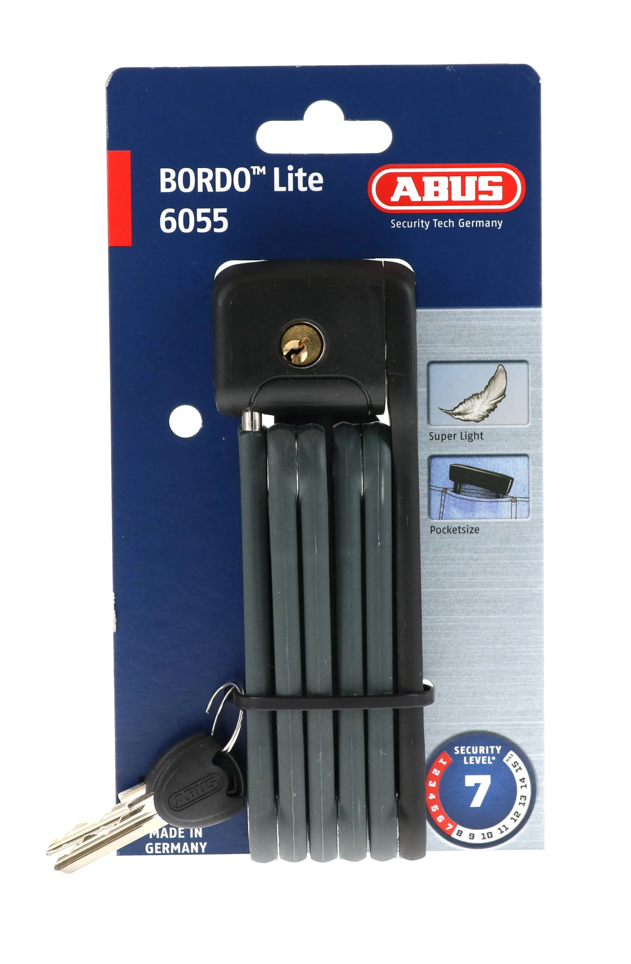 ABUS Bordo uGrip Lite Mini 6055 Folding Lock 60cm - Black