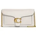 Coach Tabby Chain Leather Clutch Bag