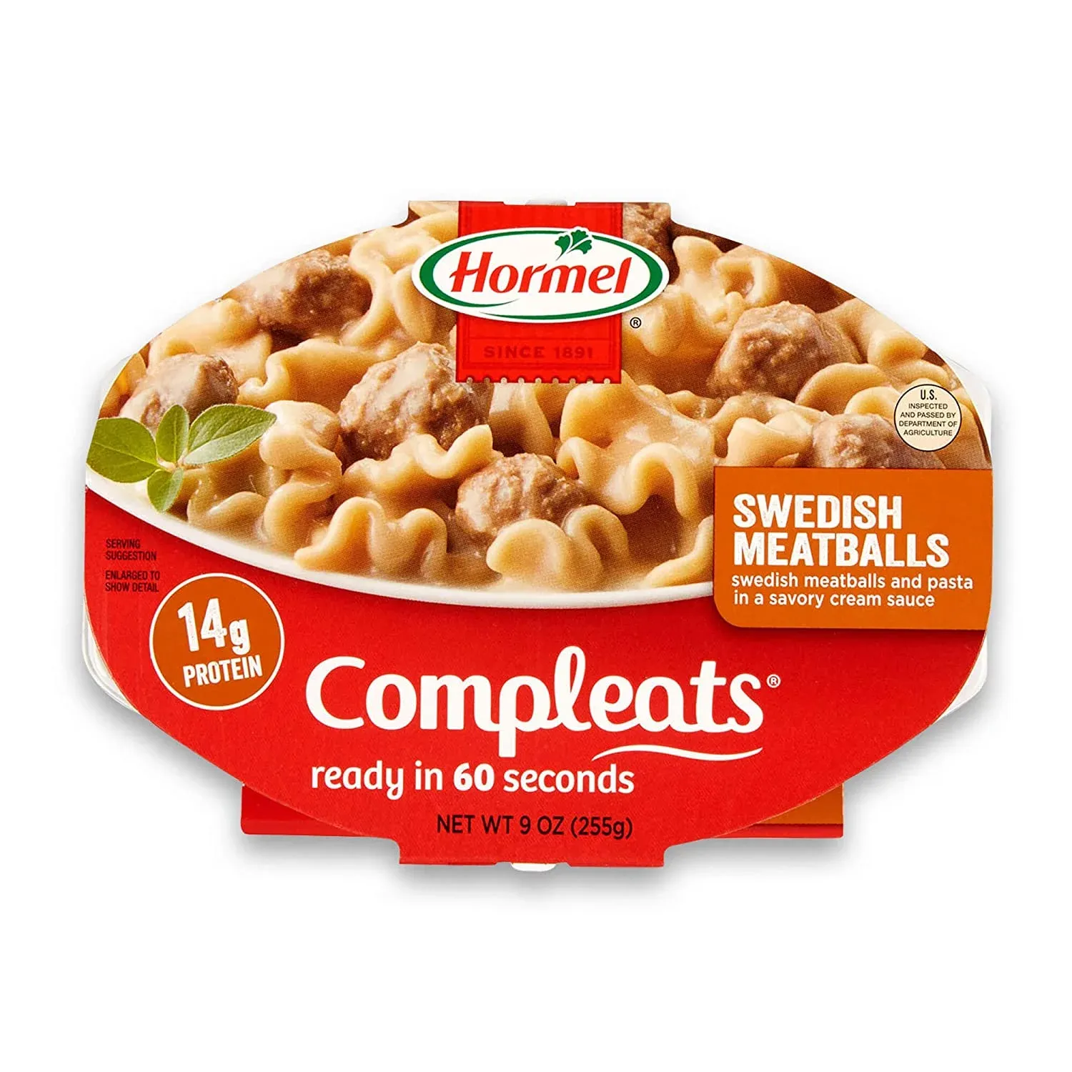 (6 Pack) Hormel Compleats Swedish Meatballs, 9 Ounce