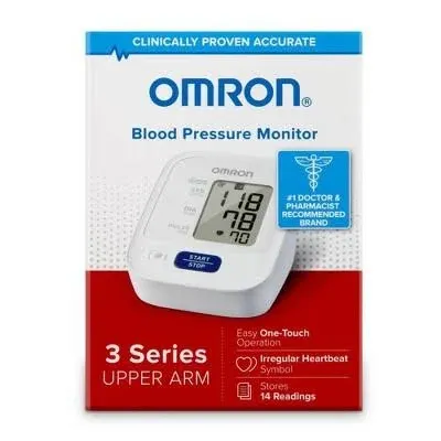 Omron 3 Series Upper Arm Blood Pressure Monitor