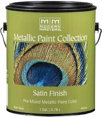 qt Modern Masters ME701 Rich Gold Metallic Paint Collection, Satin Water-Based Decorative Metallic Paint