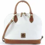 Dooney & Bourke Pebble Zip Zip Satchel White