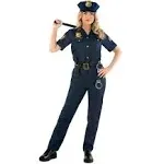 Women`s Police Officer Costume Ladies Cop Uniform + Hat Accessories Halloween  | eBay