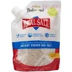 Redmond Real Sea Salt - Natural Unrefined Gluten Free Kosher, 16 Ounce Pouch (1