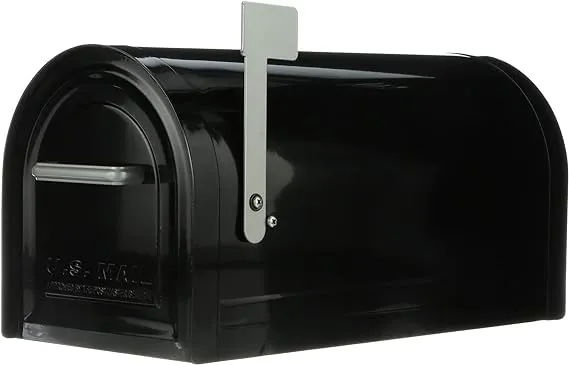 Gibraltar Mailboxes Mb981bam Reliant Post Mount Mailbox, Black