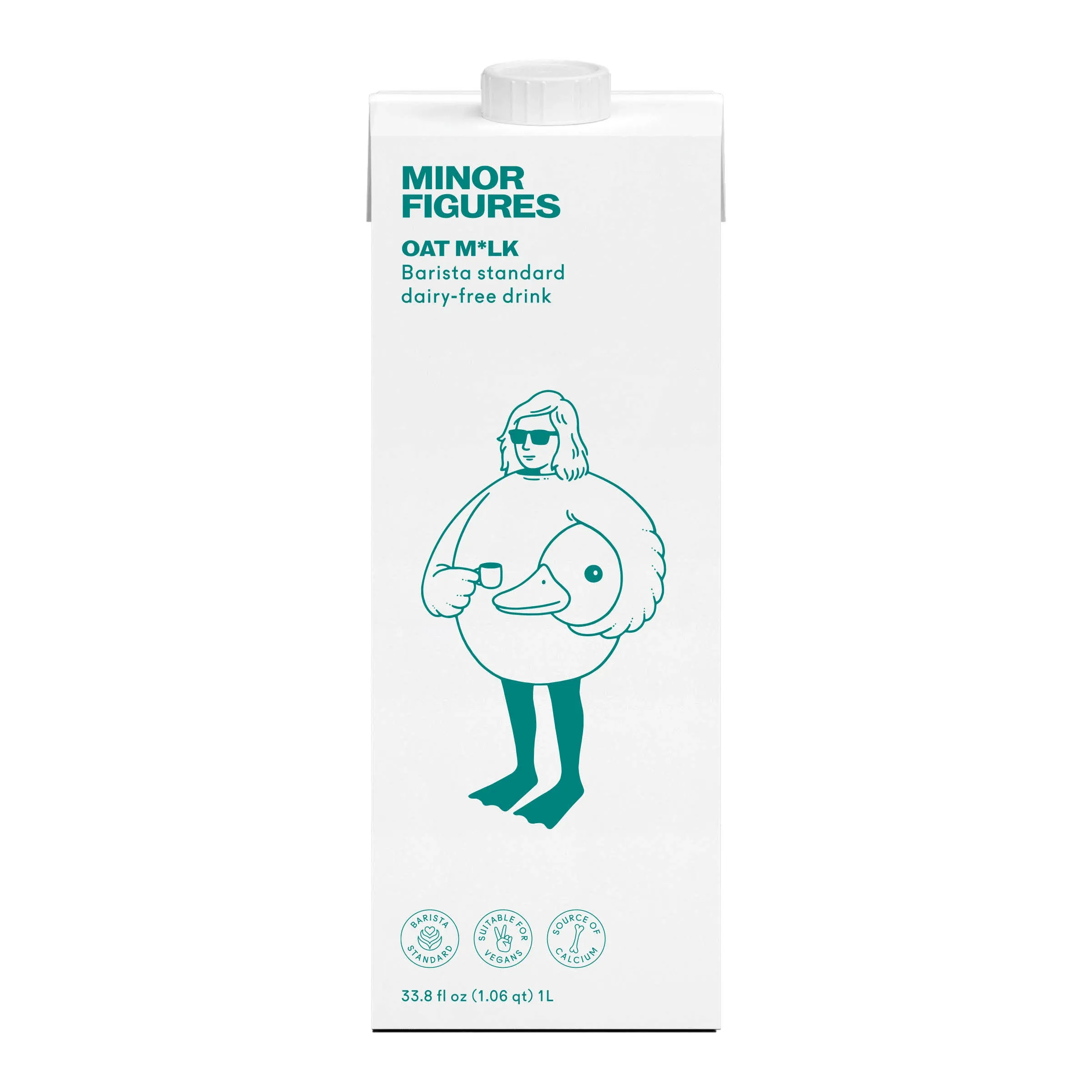 Minor Figures - Oat Milk, Unsweetened Barista Oat Milk, 33.8 Oz (Pack of 6)