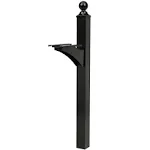 Architectural Mailboxes Landover Aluminum Mailbox Post Black