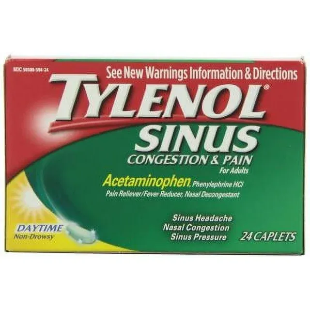 Tylenol Sinus Severe Daytime Caplets with Non-Drowsy Formula - 24 count