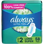 Always Pads Ultra Thin Long Super