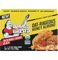 Dave&#039;s Killer Bread Oat Rageous Honey Almond Organic Snack Bars 7 oz