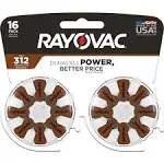 Rayovac Size 312 Hearing Aid Batteries