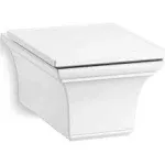 Kohler 6918-0 Memoirs One-Piece Elongated Dual-Flush Wall-Hung Toilet - White