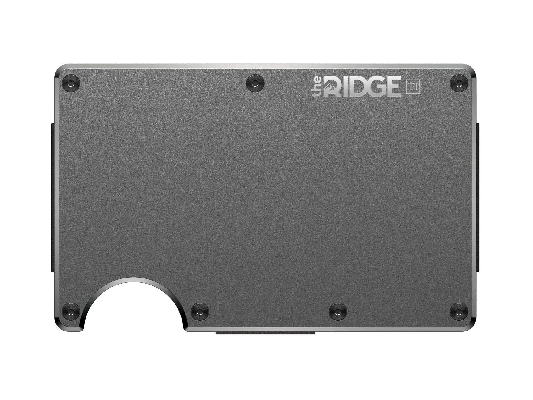 The Ridge Titanium Wallet | Gunmetal Money Clip