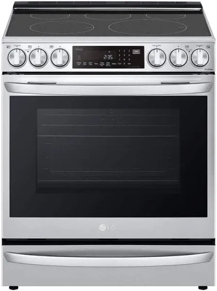 LG LSEL6337F 6.3 Cu. ft. Stainless Smart InstaView Electric Slide-In Range with Air Fry