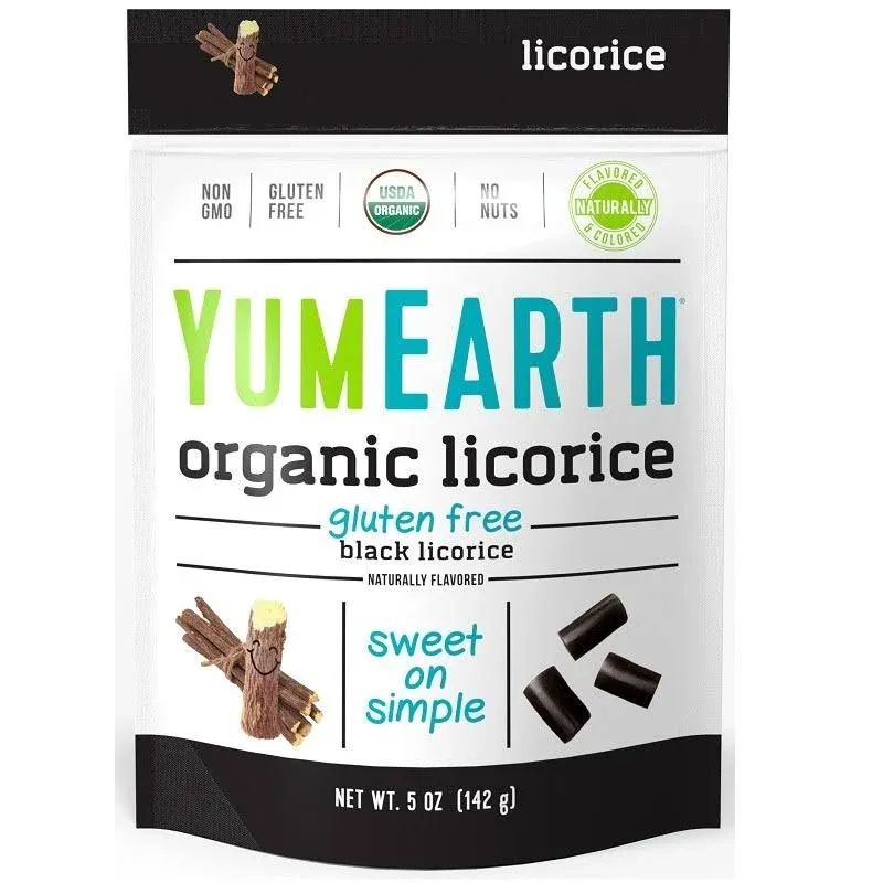 Yum Earth Organic Black Licorice 142g