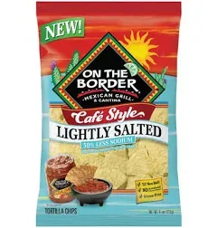 On The Border Tortilla Chips, Cafe Style - 11 oz