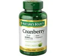 Nature's Bounty Triple Strength Cranberry with Vitamin C