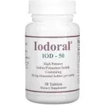 Optimox Iodoral IOD-50 (Iodine/Potassium Iodide) 50mg, 90 tablets