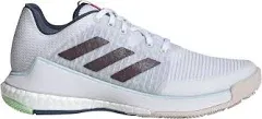 Women's Adidas Crazyflight Volleyball Shoes White/Silver Met / 9