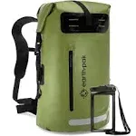 Waterproof Dry Bag Backpack - Heavy Duty Roll-Top Closure with Front-Zippered Po