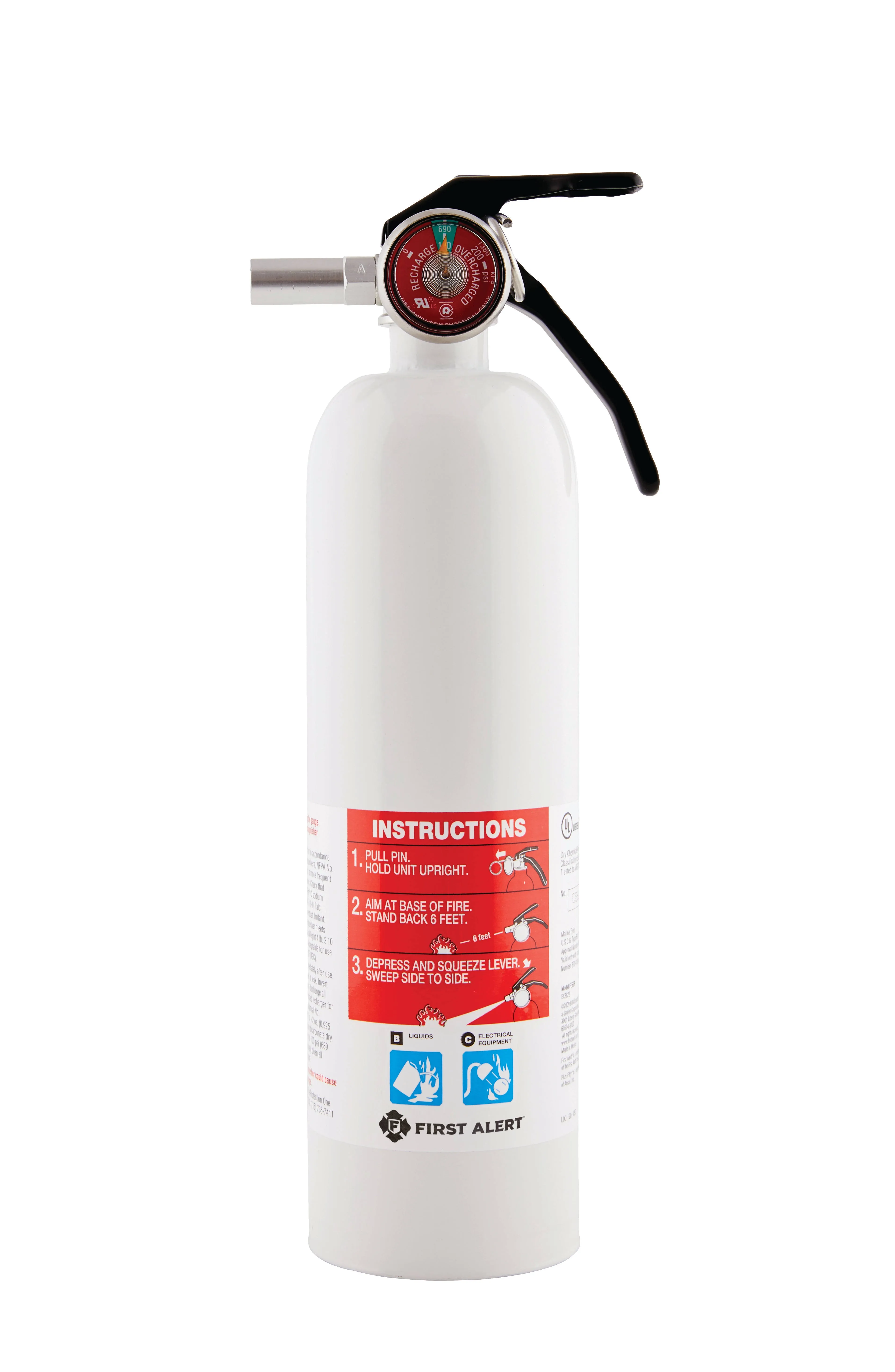 First Alert 5-B-C Rechargeable Recreation Fire Extinguisher