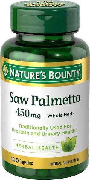 Nature's Bounty Saw Palmetto 450 mg - 250 Capsules