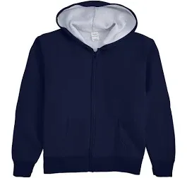 Hanes ComfortSoft EcoSmart Women's Full-Zip Hoodie Sweatshirt Navy